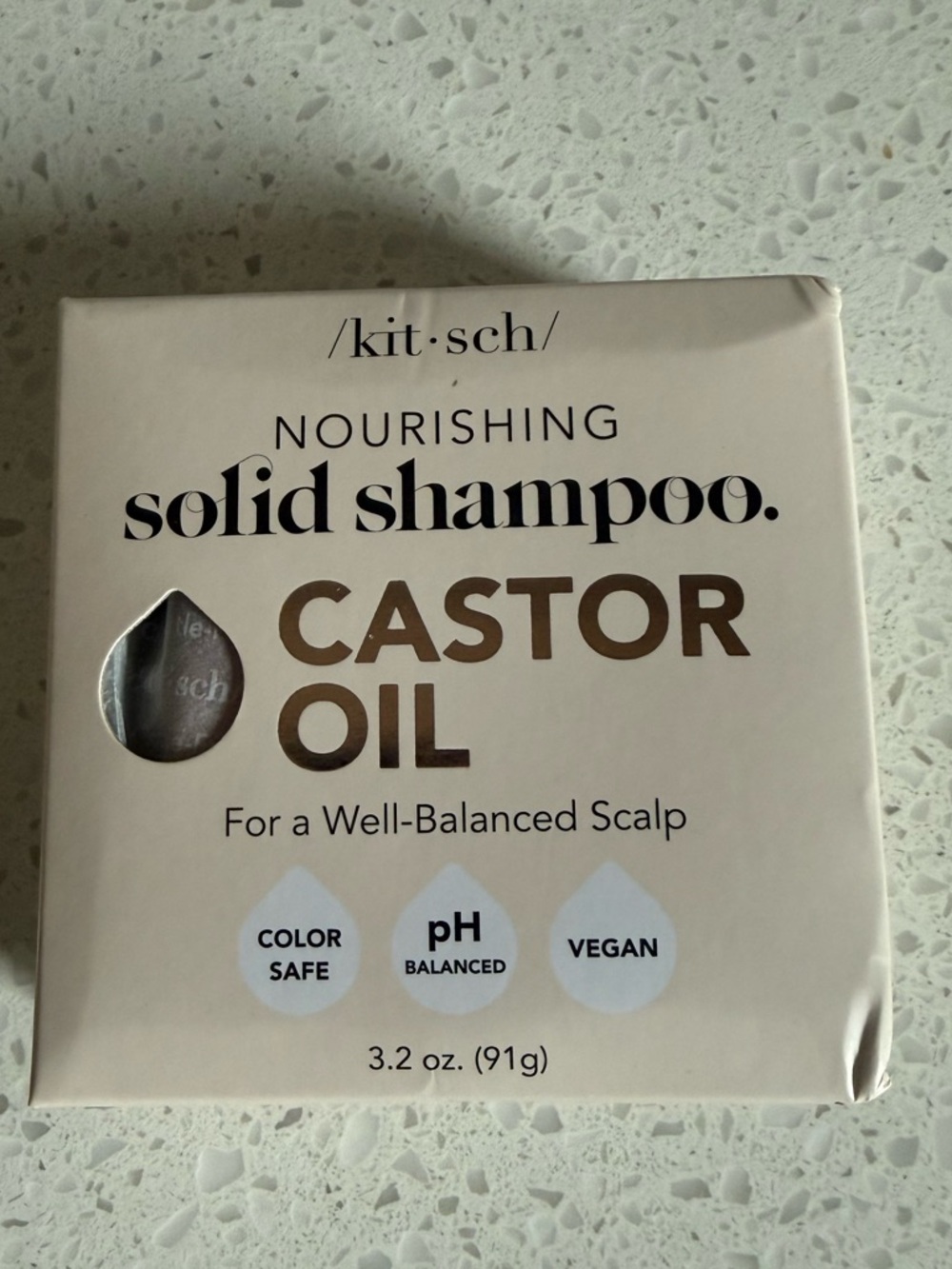 Kitsch Nourishing Solid Shampoo - Castor Oil (Cream / Brown Text) - Picture 4 of 6